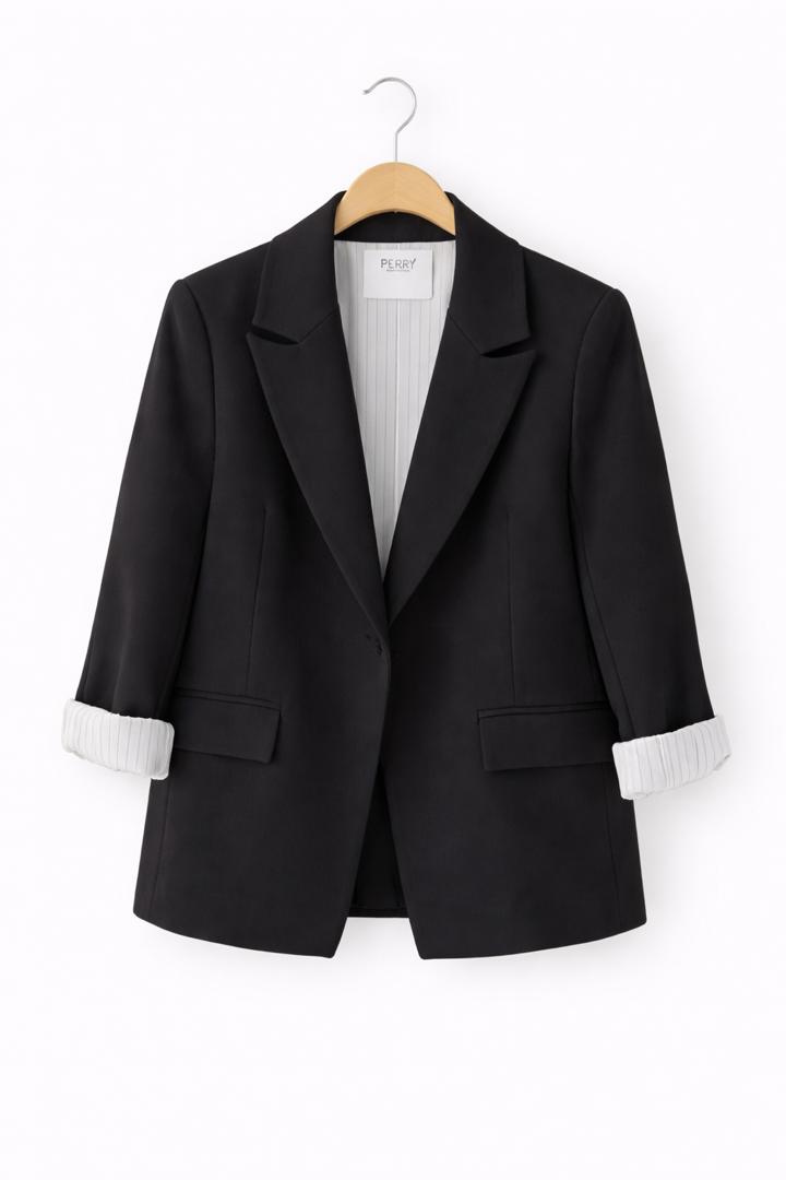 perry black کت زنانه برند Perry رنگ مشکی - تصویر 1