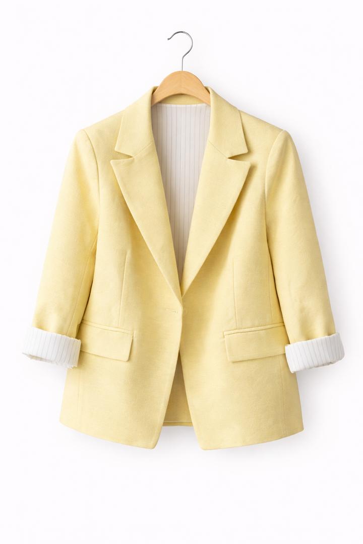 perry limu کت زنانه برند Perry رنگ لیمویی - تصویر 1