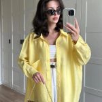 شومیز زنانه Perry رنگ زرد
