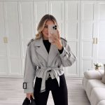 ترنچ کت برند PERRY رنگ توسی روشن