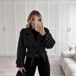 ترنچ کت برند PERRY رنگ مشکی