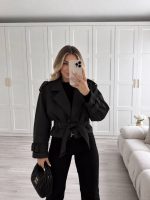 ترنچ کت برند PERRY رنگ مشکی